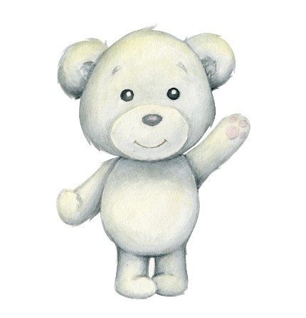 teddy bear waving